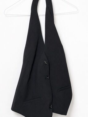 Abercrombie & Fitch Black Dress Vest